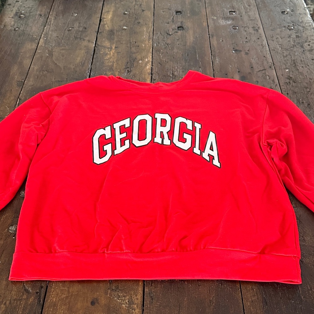 ROMWE Red Georgia Sweatshirt NWT